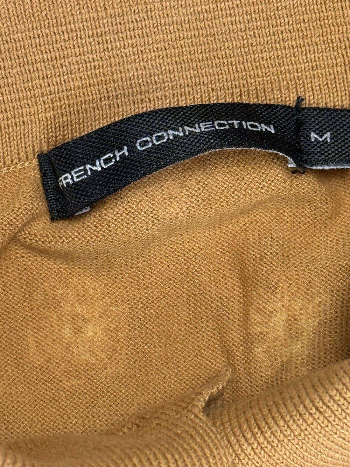 French Connection Brown Polo Top Medium