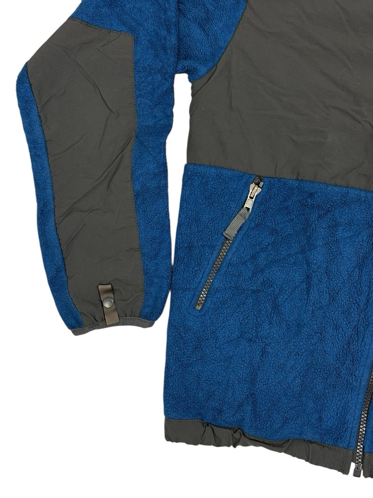 The North Face Blue Grey Fleece Zip Jacket Boys Large