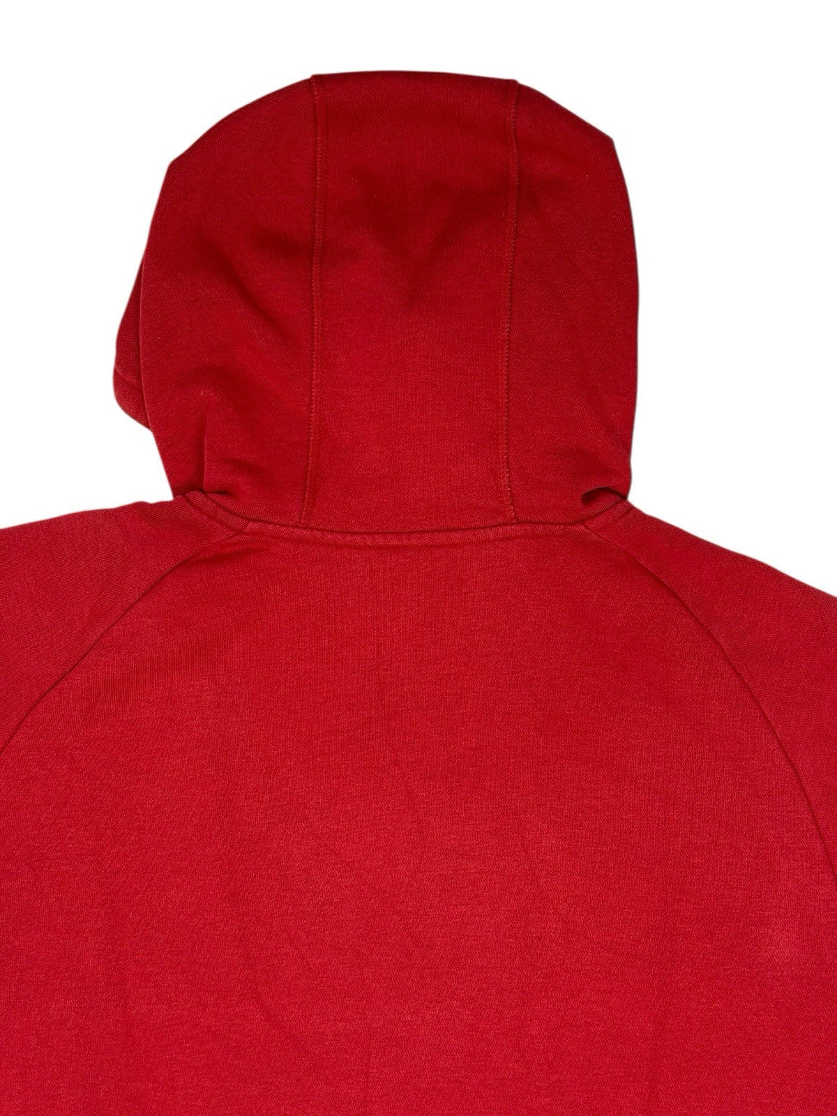 Adidas Red Embroidered Pinstripe Hoodie Large