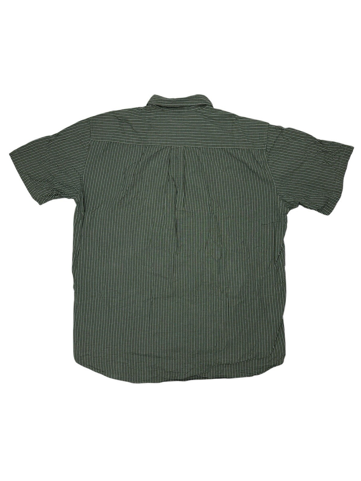 J Crew Green Check Cotton Collared Shirt XL