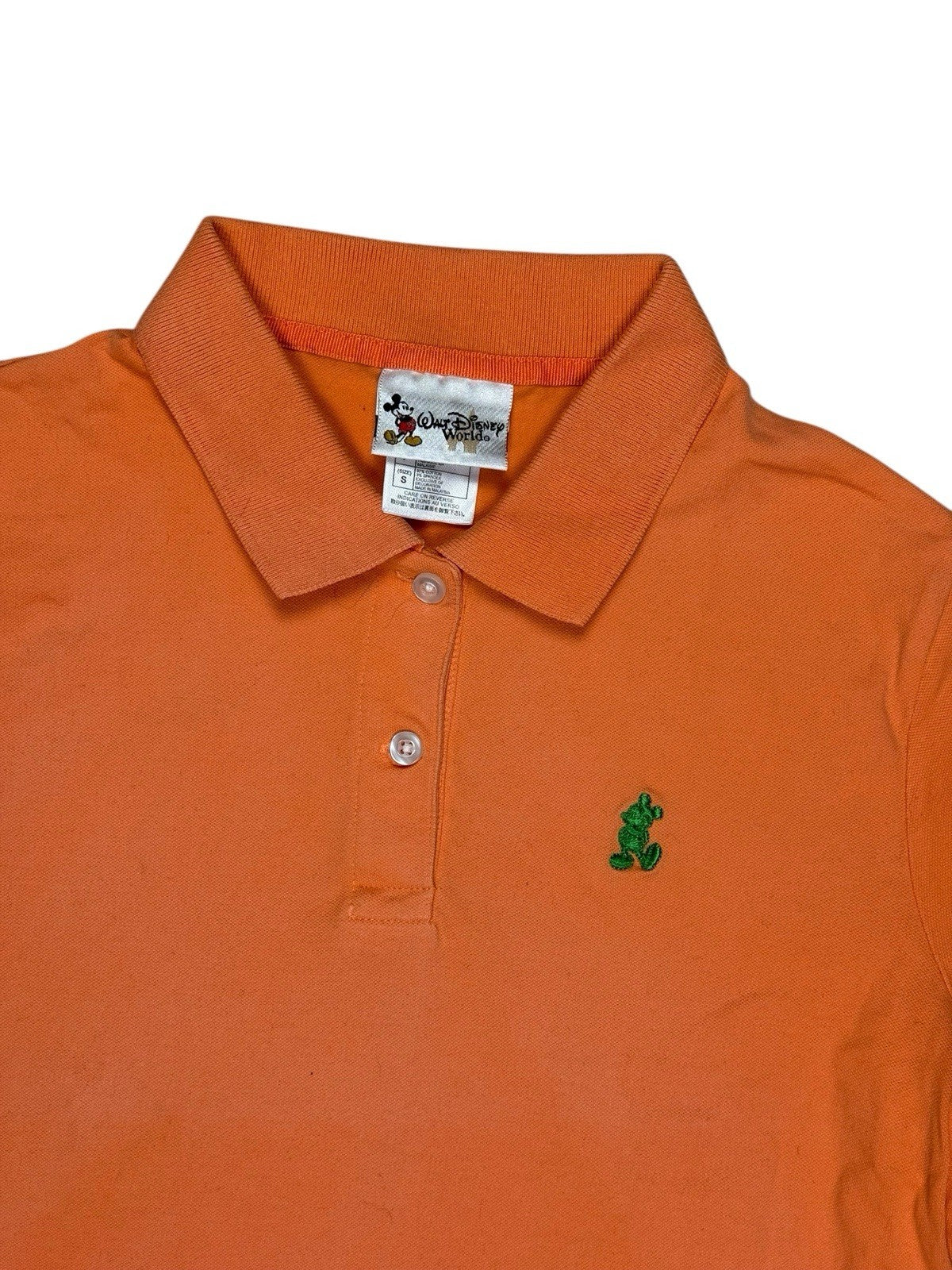 Disney Orange Mickey Mouse Polo Small