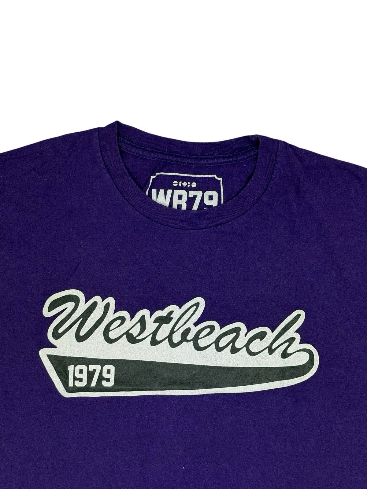 Westbeach Purple Printed Logo Top Medium