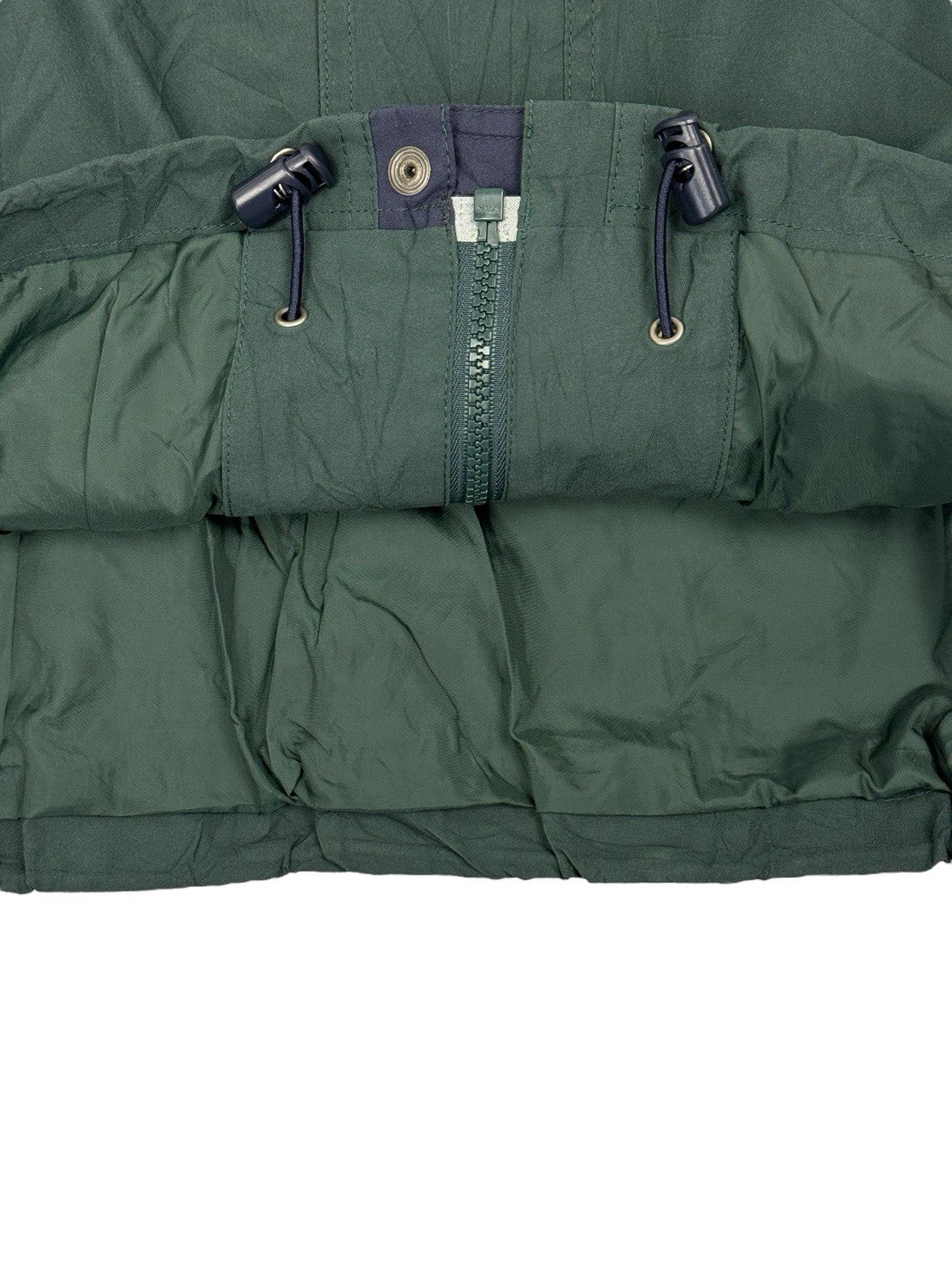 LL Bean Green Retro Zip Windbreaker Jacket XL