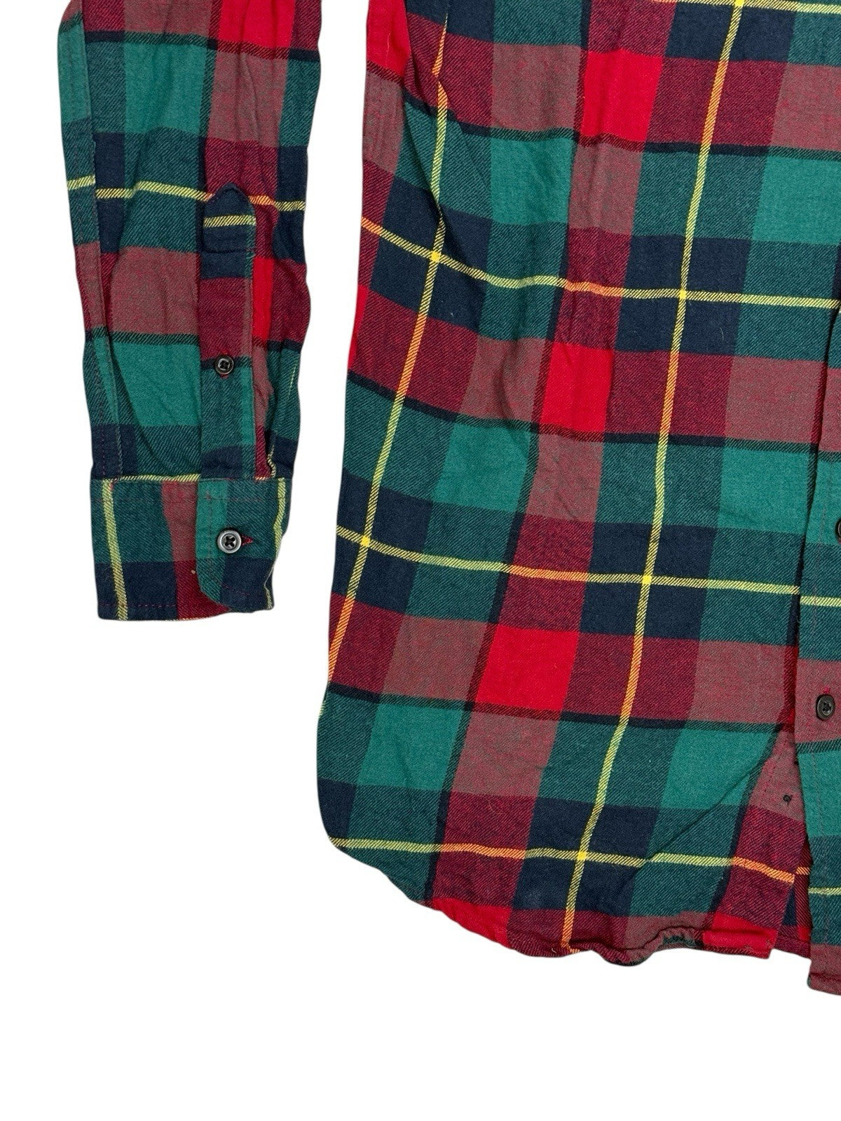 Chaps Multi Brushed Flannel Plaid Shirt Medium