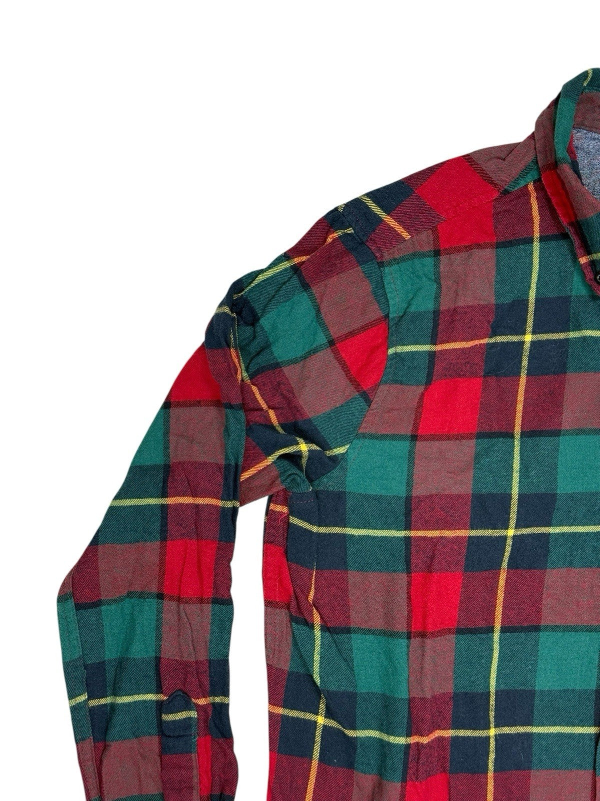Chaps Multi Brushed Flannel Plaid Shirt Medium