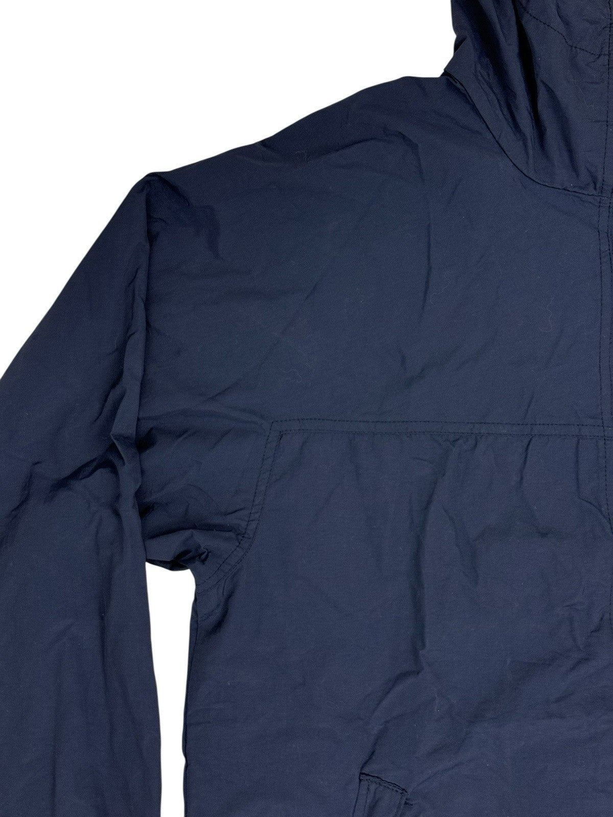 LL Bean Blue Vintage Zip Hooded Jacket Medium