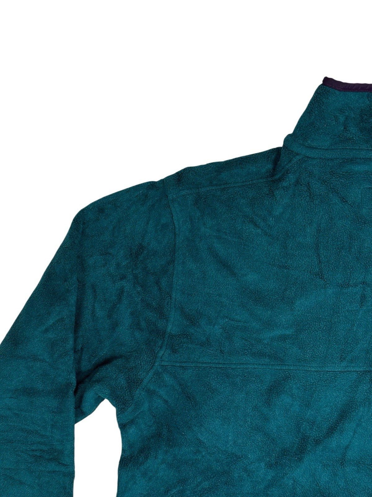 LL Bean Vintage Green Polartec Fleece Zip Jacket Medium