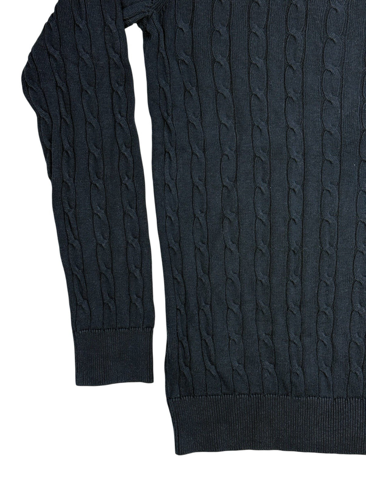 Racing Green Blue Knit Cotton Jumper Small