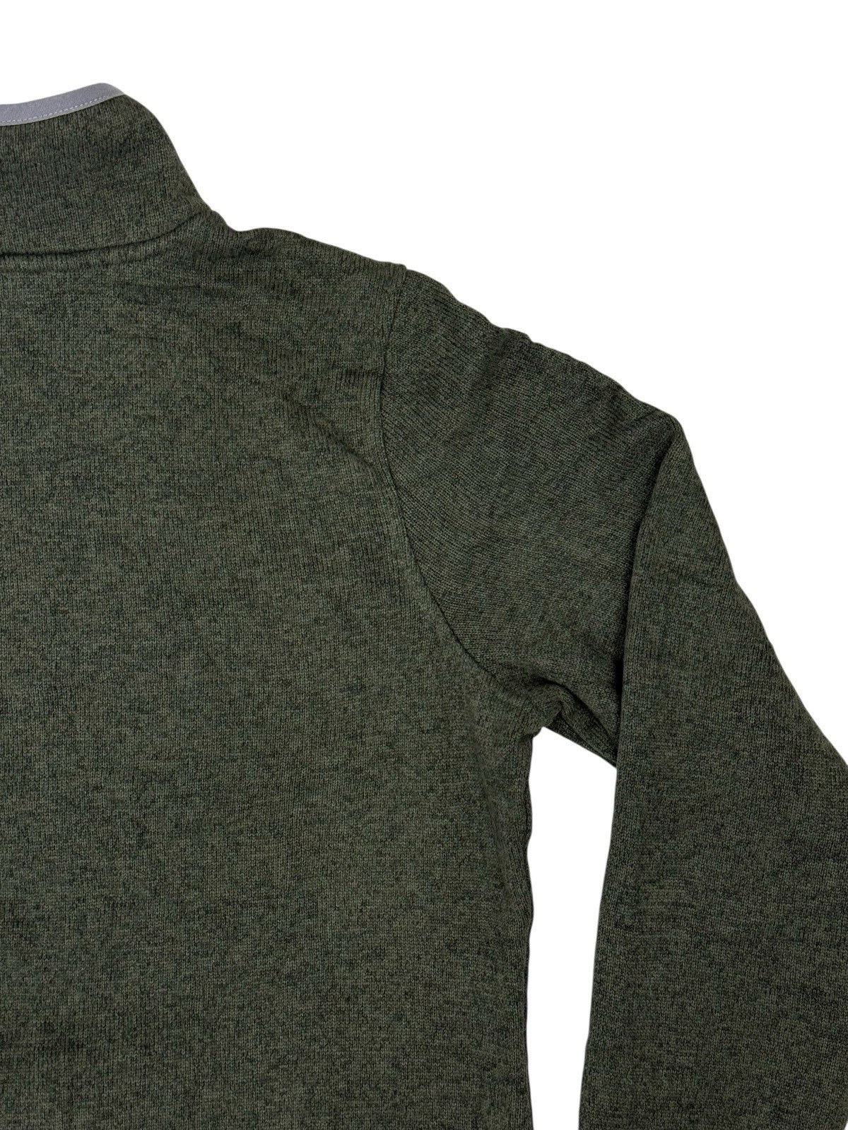 LL Bean Green Fleece Snap Jumper Medium
