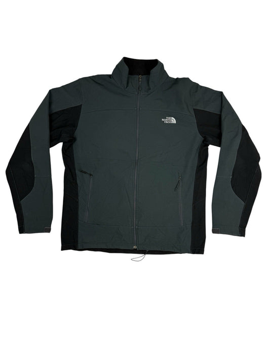 The North Face Grey Zip Softshell Jacket Large