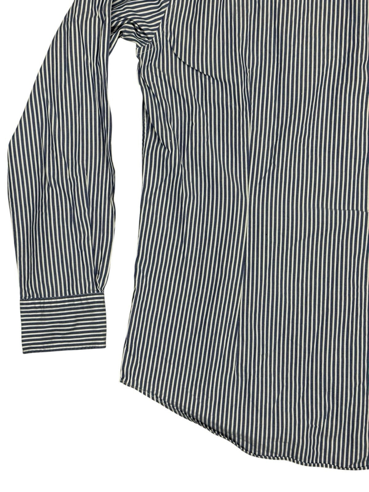 Tommy Hilfiger Blue Striped Shirt 16 Collar