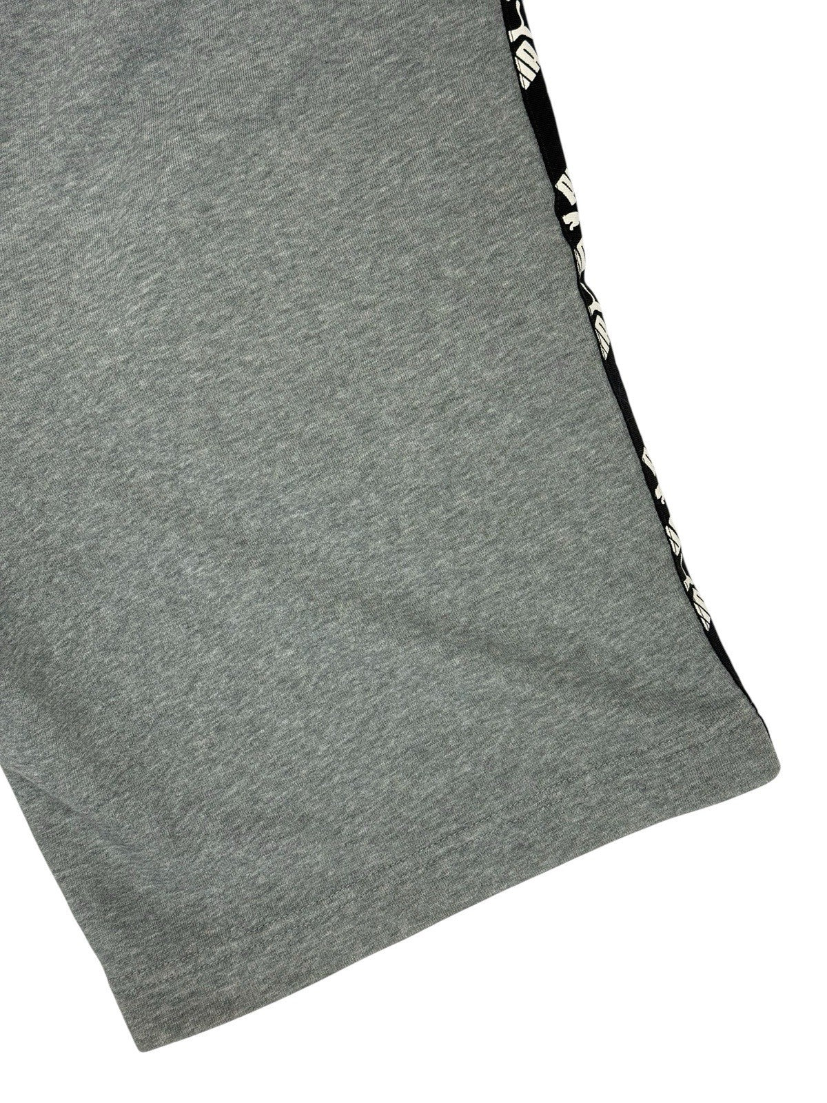 Puma Grey Tape Logo Cotton Blend Shorts Small