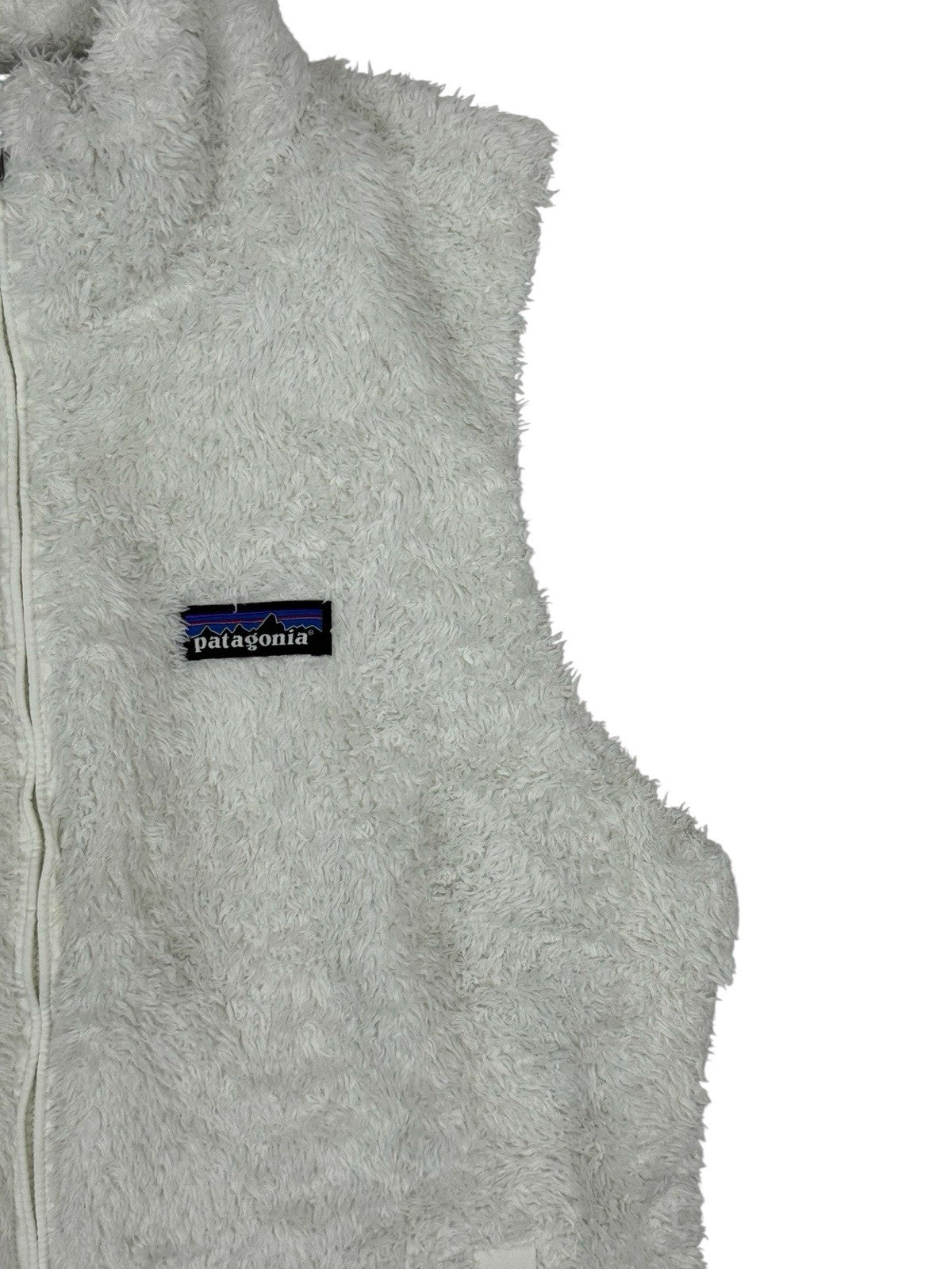 Patagonia White Los Gatos Fleece Gillet Bodywarmer Medium