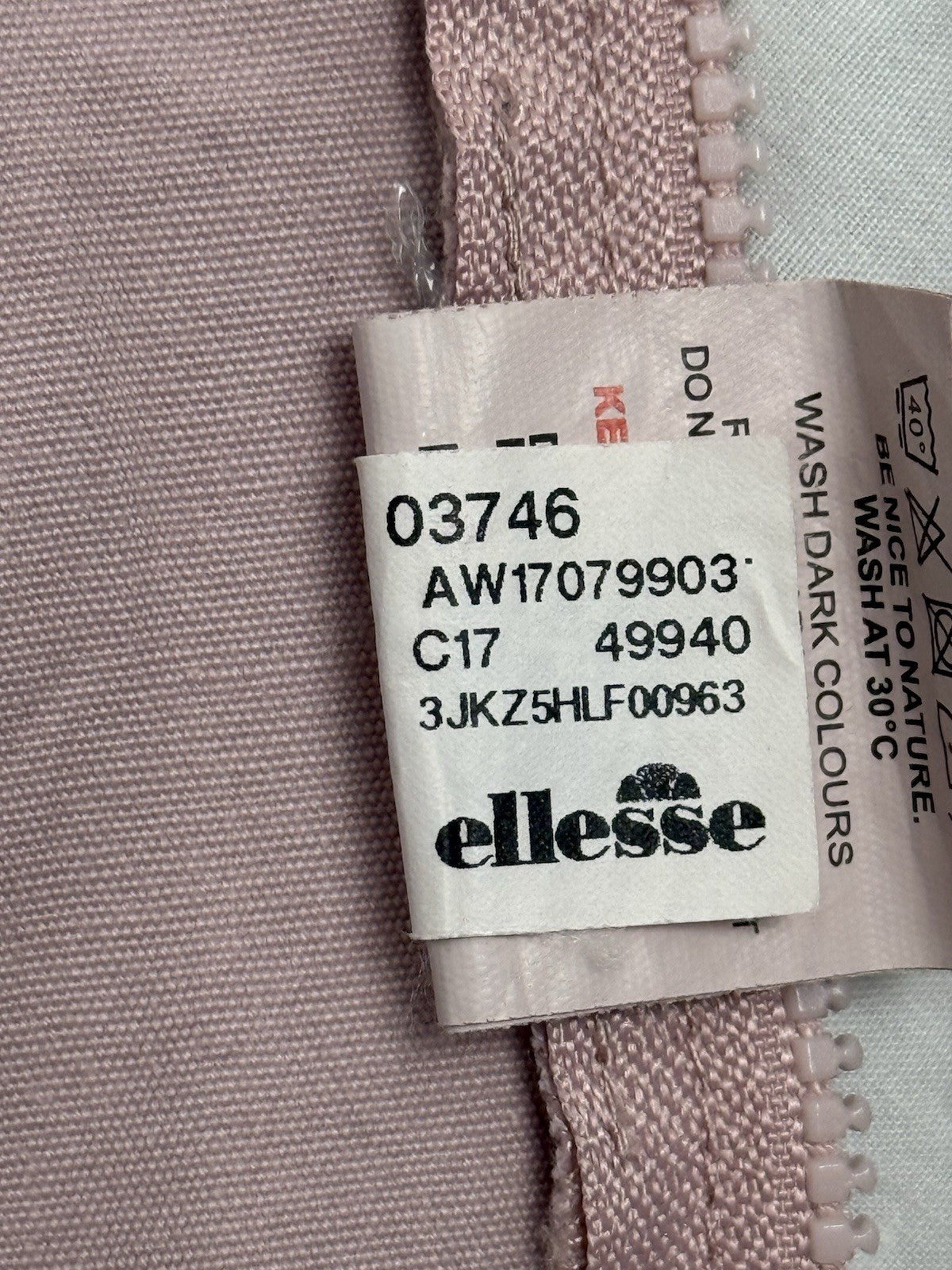 Ellesse Pink Half Zip Printed Poncho Hoodie Size 8
