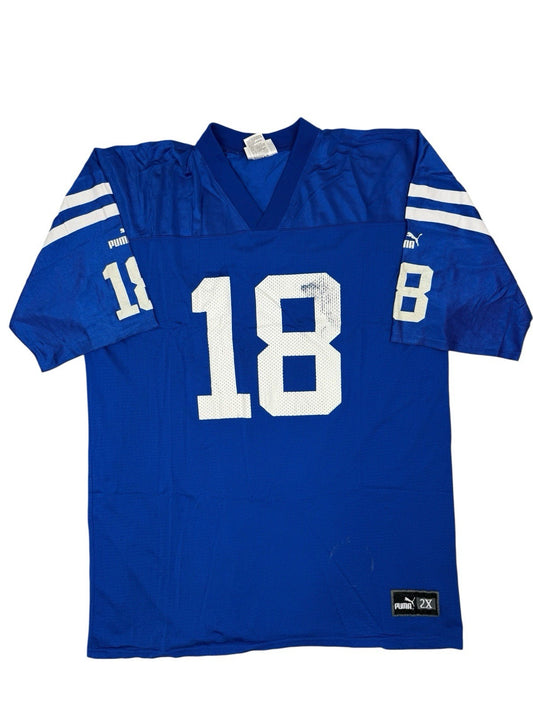 Puma Blue Peyton Manning #18 Training Jersey 2XL