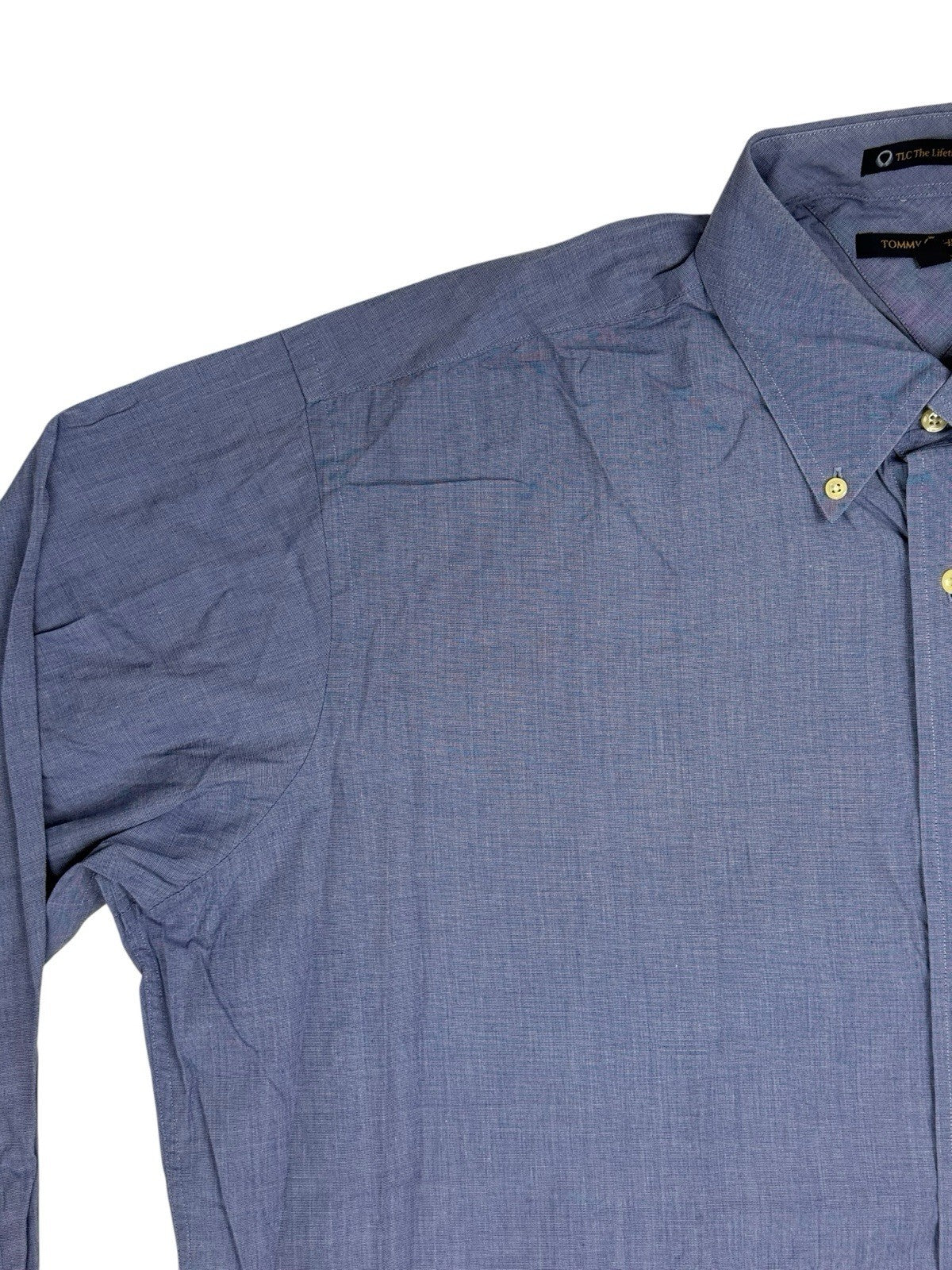 Tommy Hilfiger Blue Collared Shirt XL 17.5" Collar