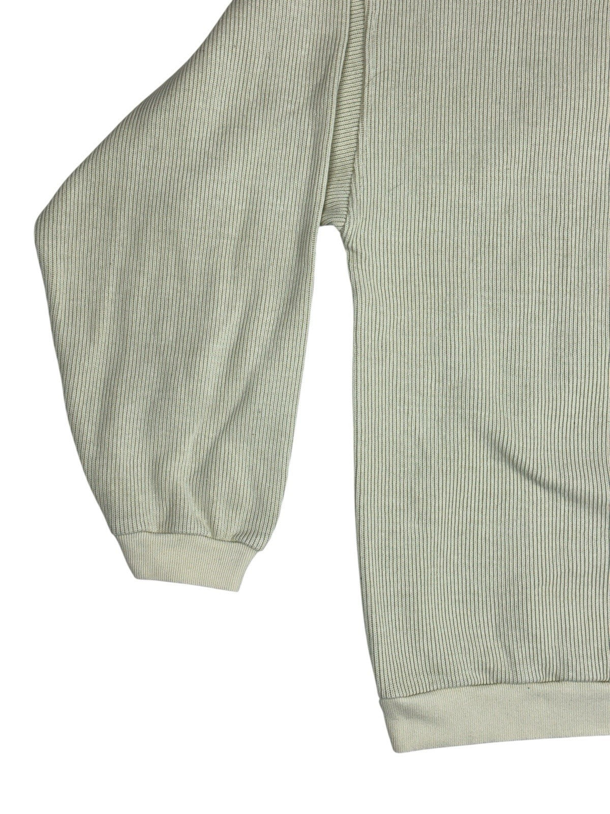 Reebok Retro Cream 1/4 Zip Knit Jumper Medium