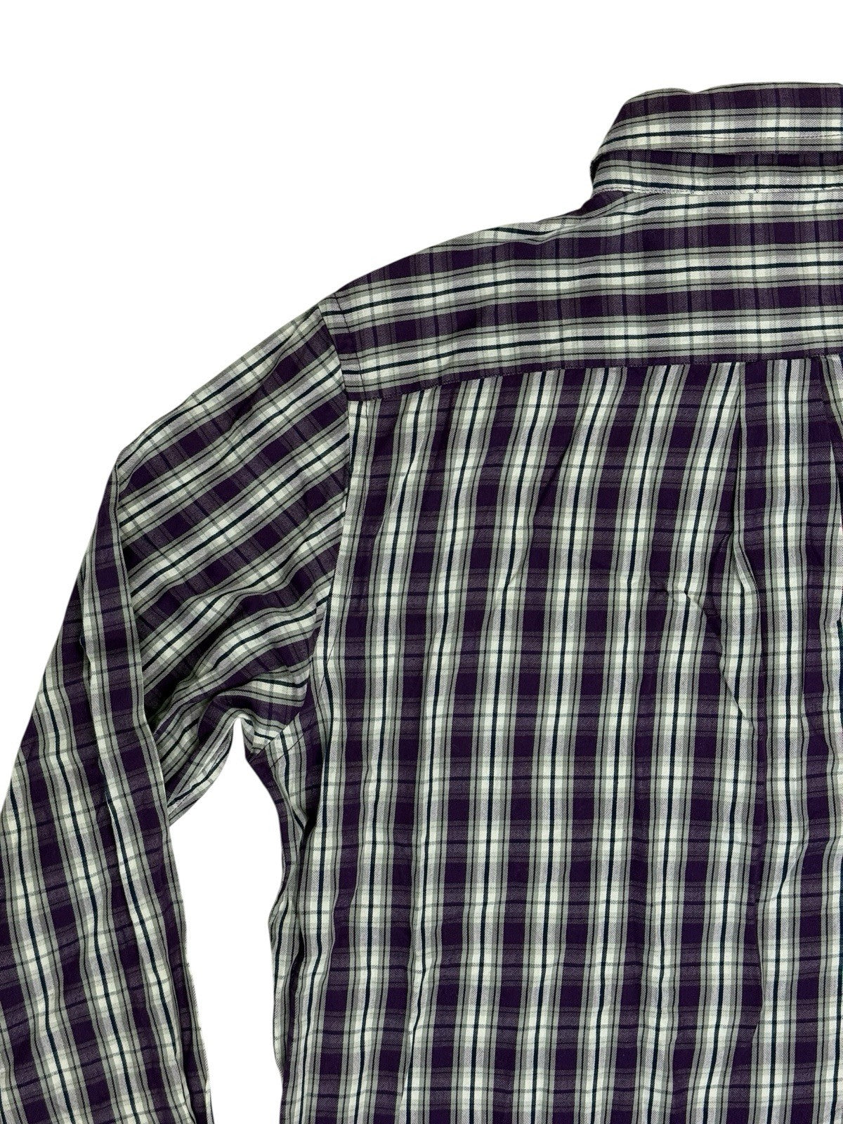 Chaps Purple Plaid Cotton Shirt Small