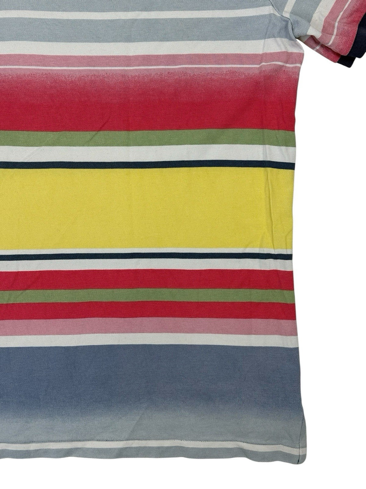 Polo Ralph Lauren Multicoloured Striped Classic Fit Polo Top Size Large