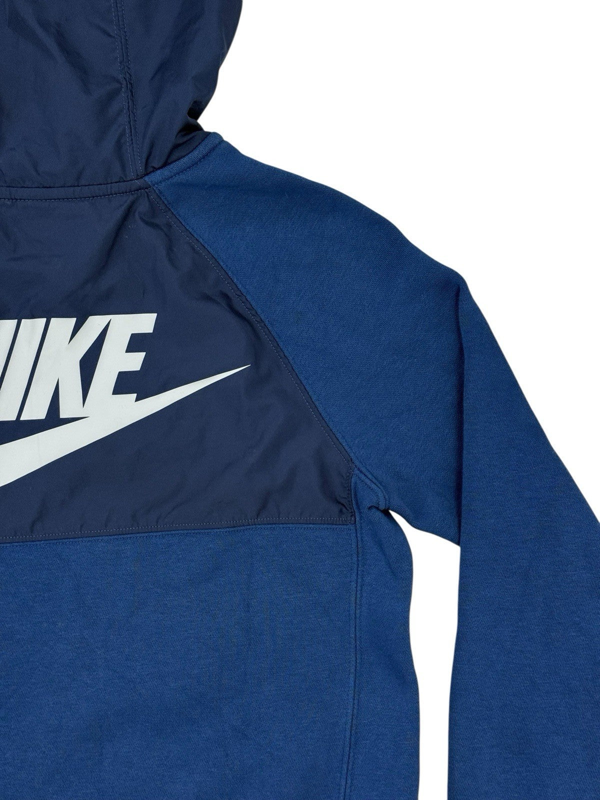 Nike Blue Zip Hooded Jacket Size Youth Medium
