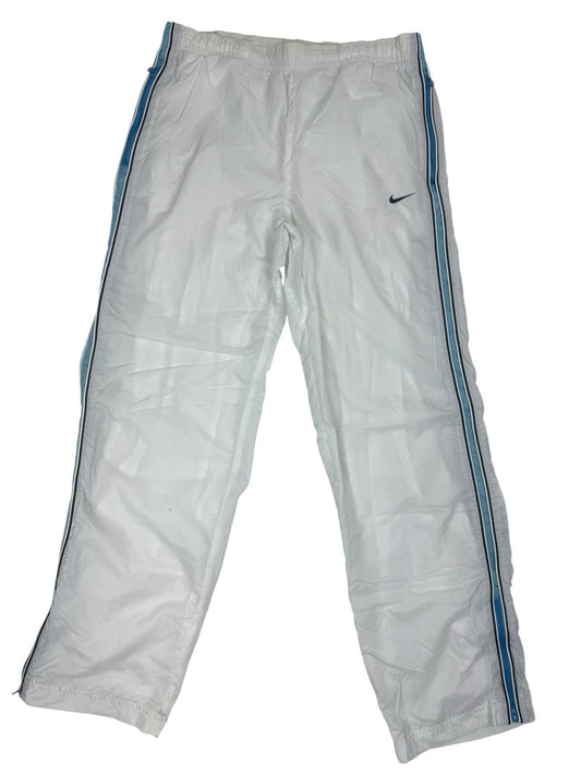 Nike Retro White Lined Tracksuit Bottoms Size XL (18-20)