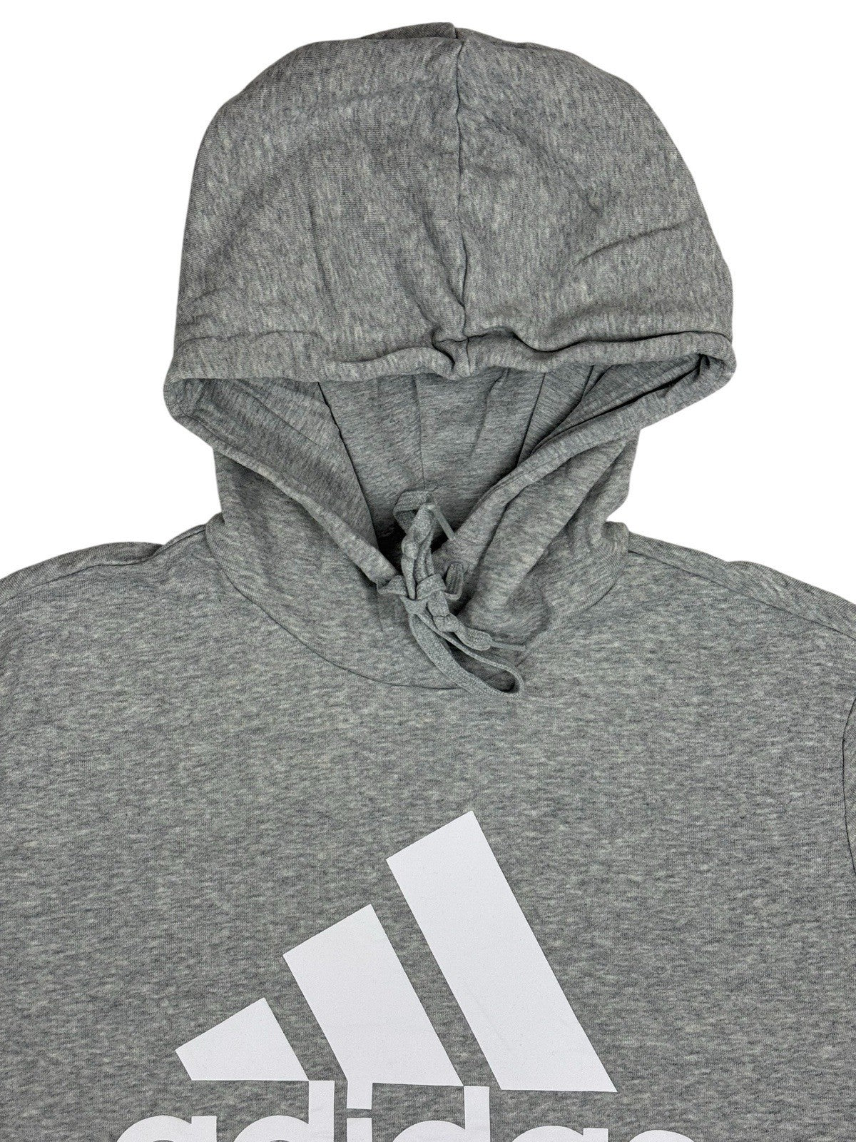 Adidas Grey Spellout Logo Hoodie 2XL
