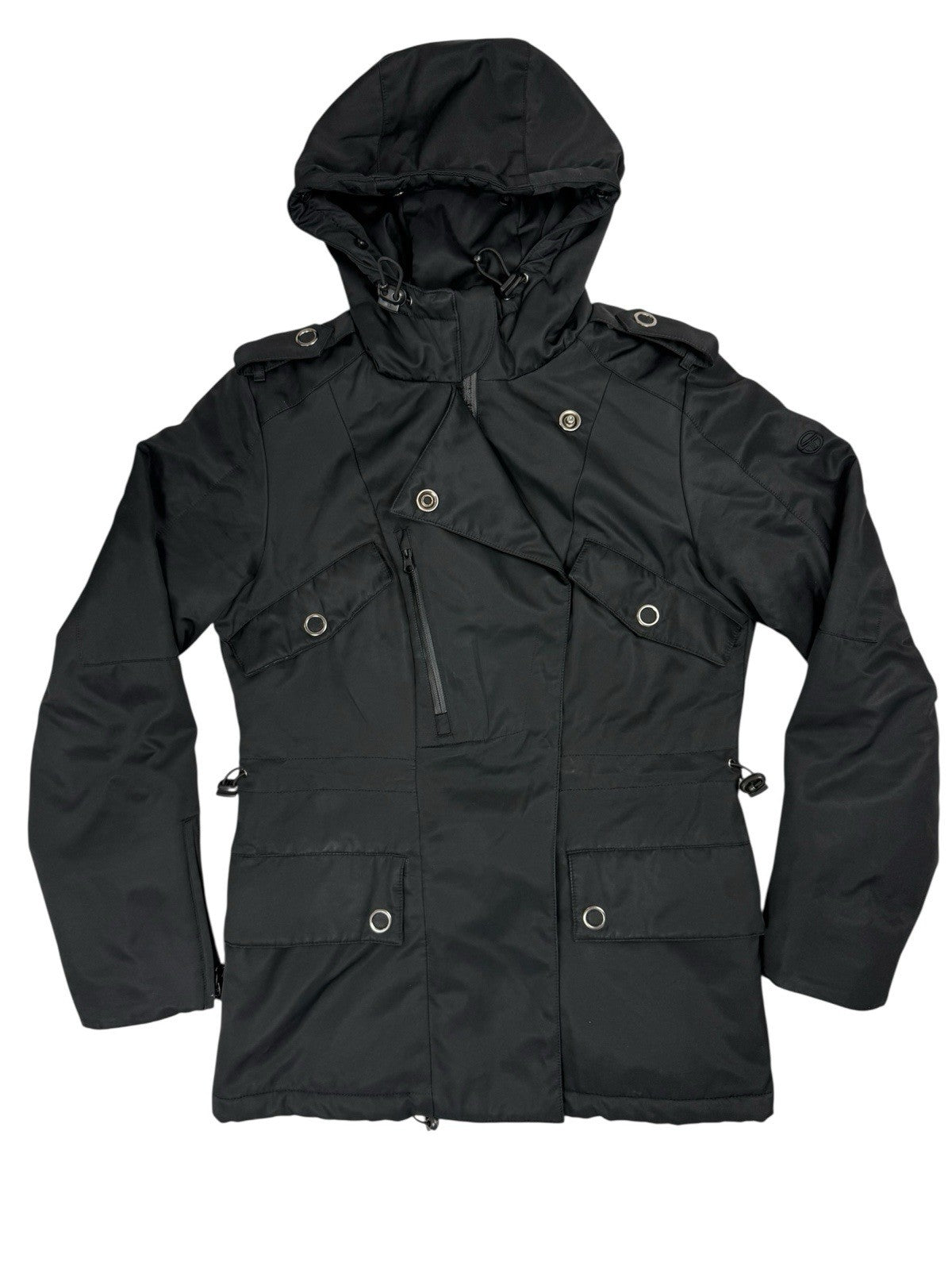 Sergio Tacchini Black Insulated Rain Jacket UK 14 (46)