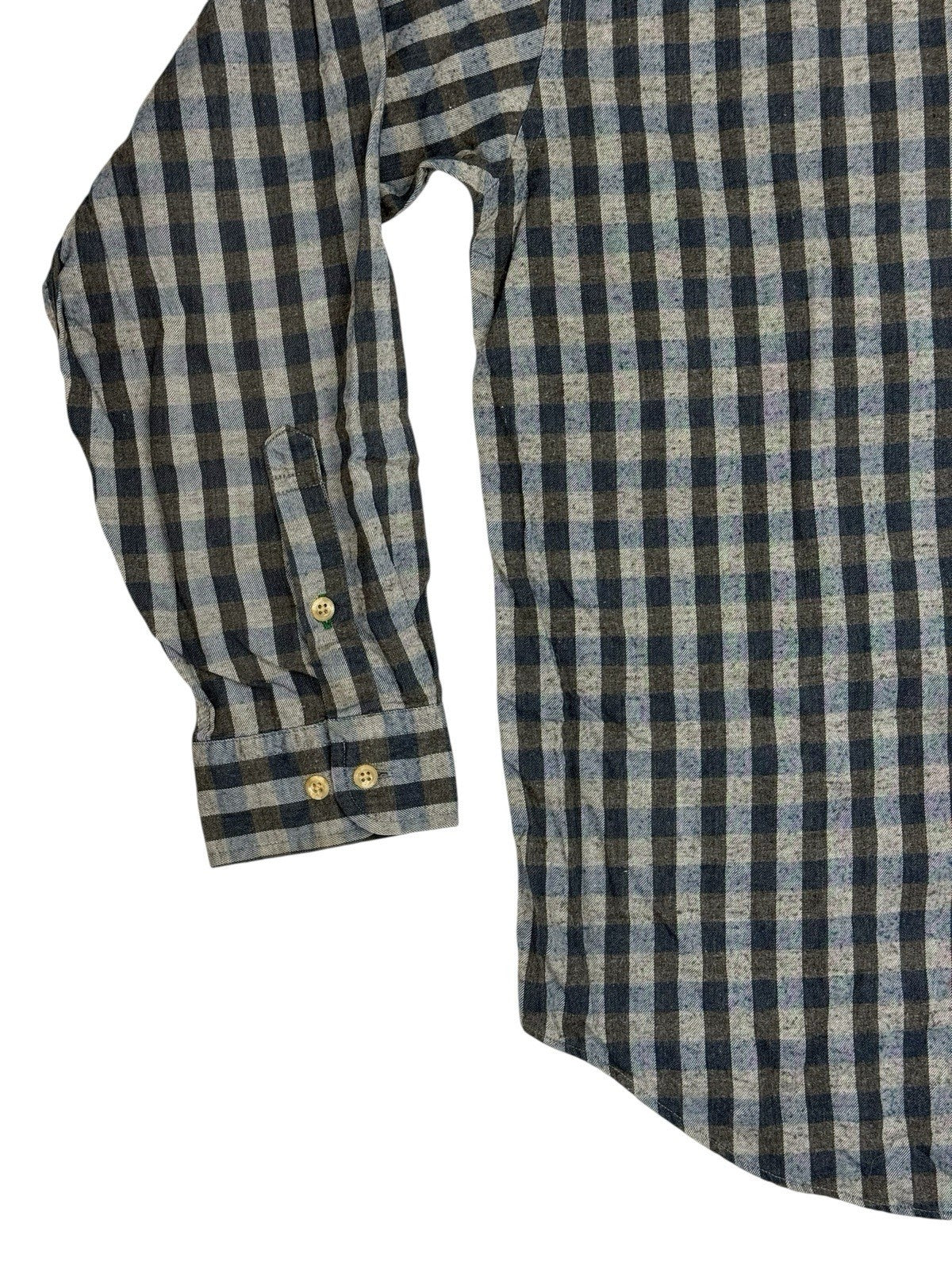Tommy Hilfiger Blue Check Retro Collared Shirt Large