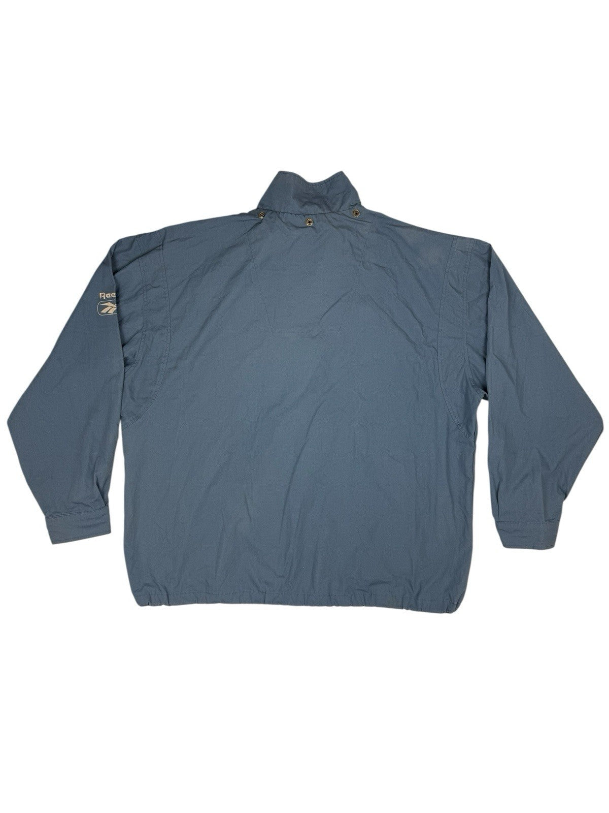 Reebok Blue Retro 1/4 Zip Pullover Jacket Large