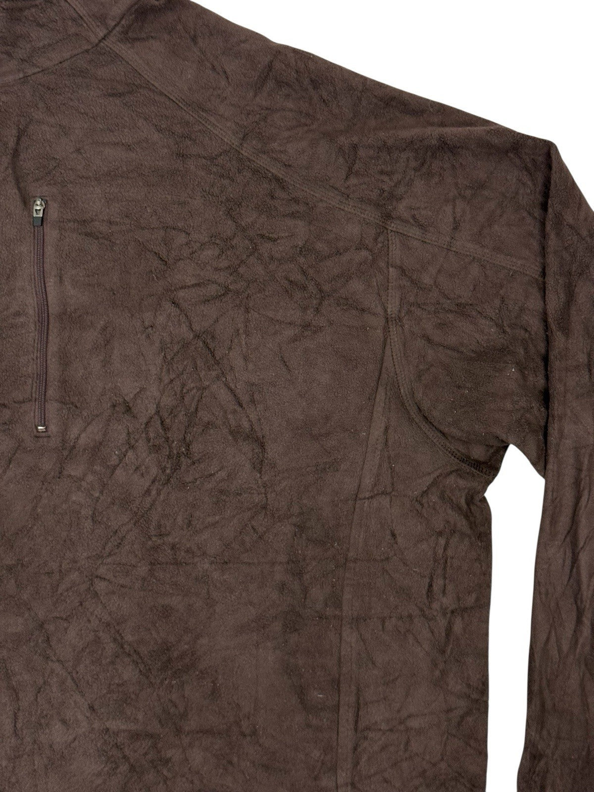 LL Bean Brown 1/4 Zip Fleece Jumper 2XL Tall