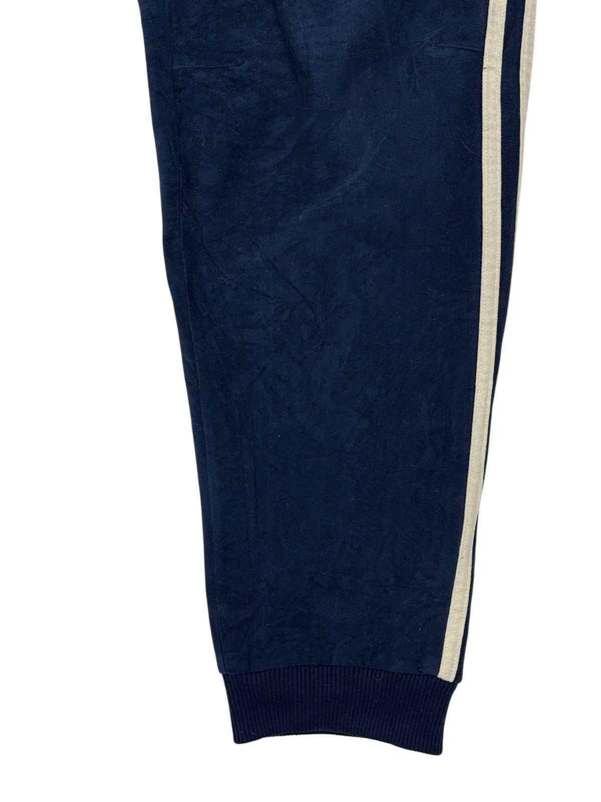 Adidas Vintage Blue Velour Tracksuit Bottoms XL 40W