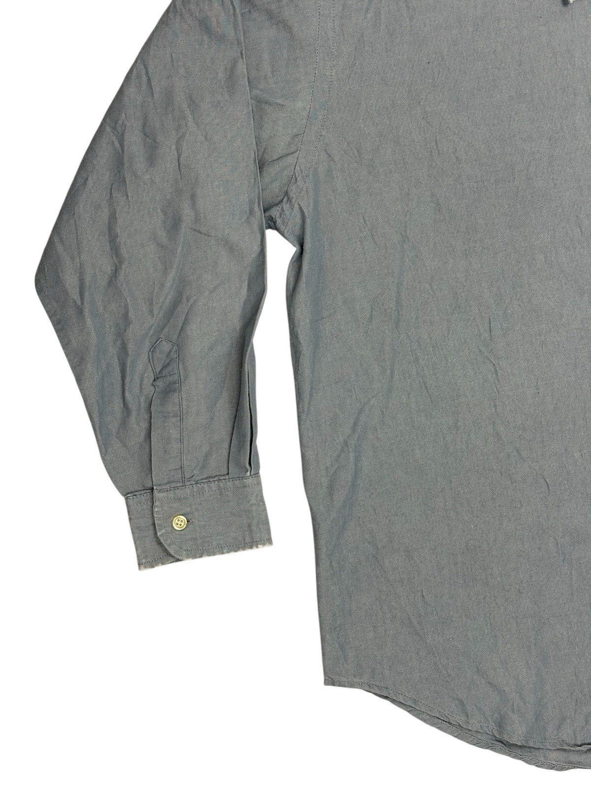 Tommy Hilfiger Retro Blue Collared Shirt Large