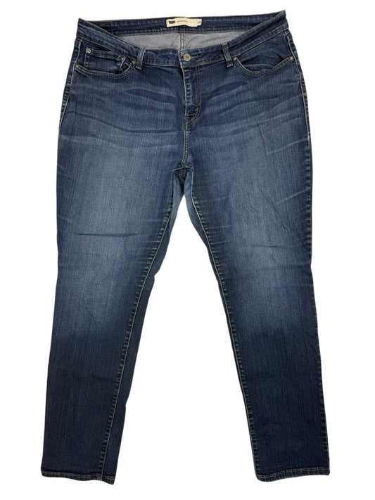 Levi's Blue Mid Rise Skinny Denim Jeans 38W 30L