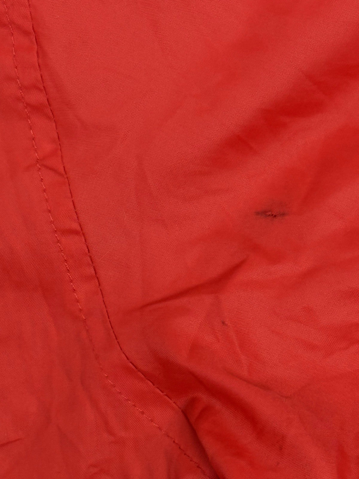 DC Red Hooded Zip Rain Jacket Small