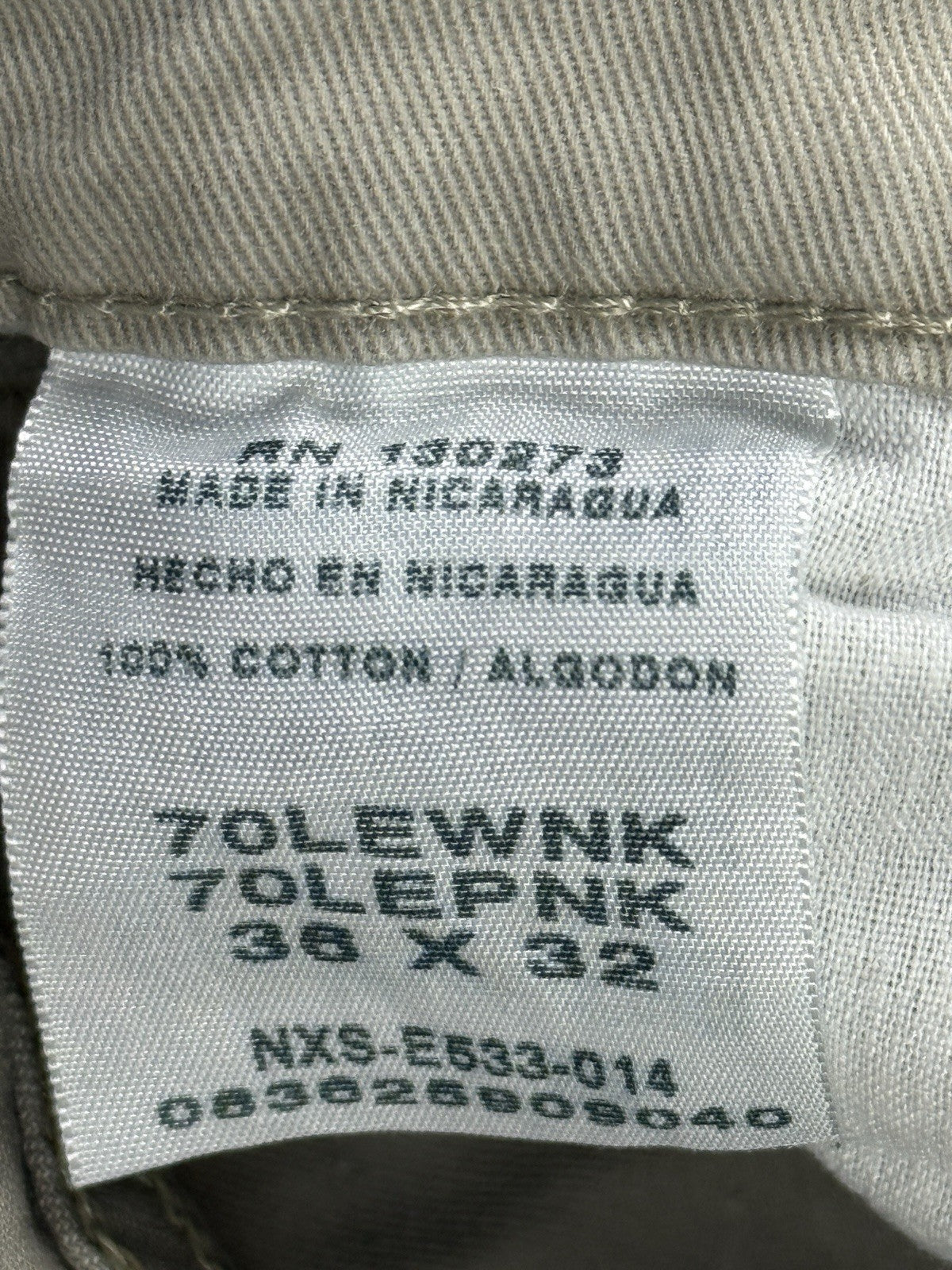 Wrangler Beige Legacy Cargo Twill Chino Trousers Relaxed Fit 36W 32L