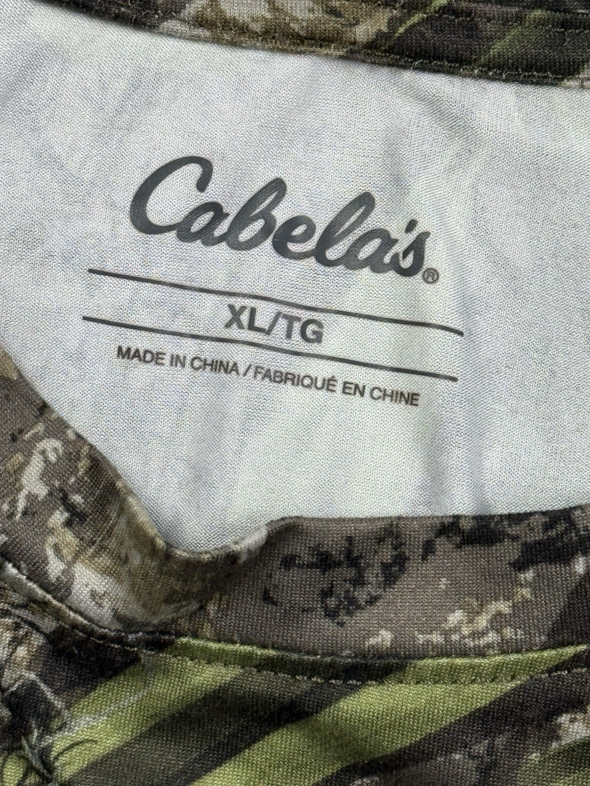 Cabela's Realtree Camo Low Country Polyester Long Sleeve Top XL