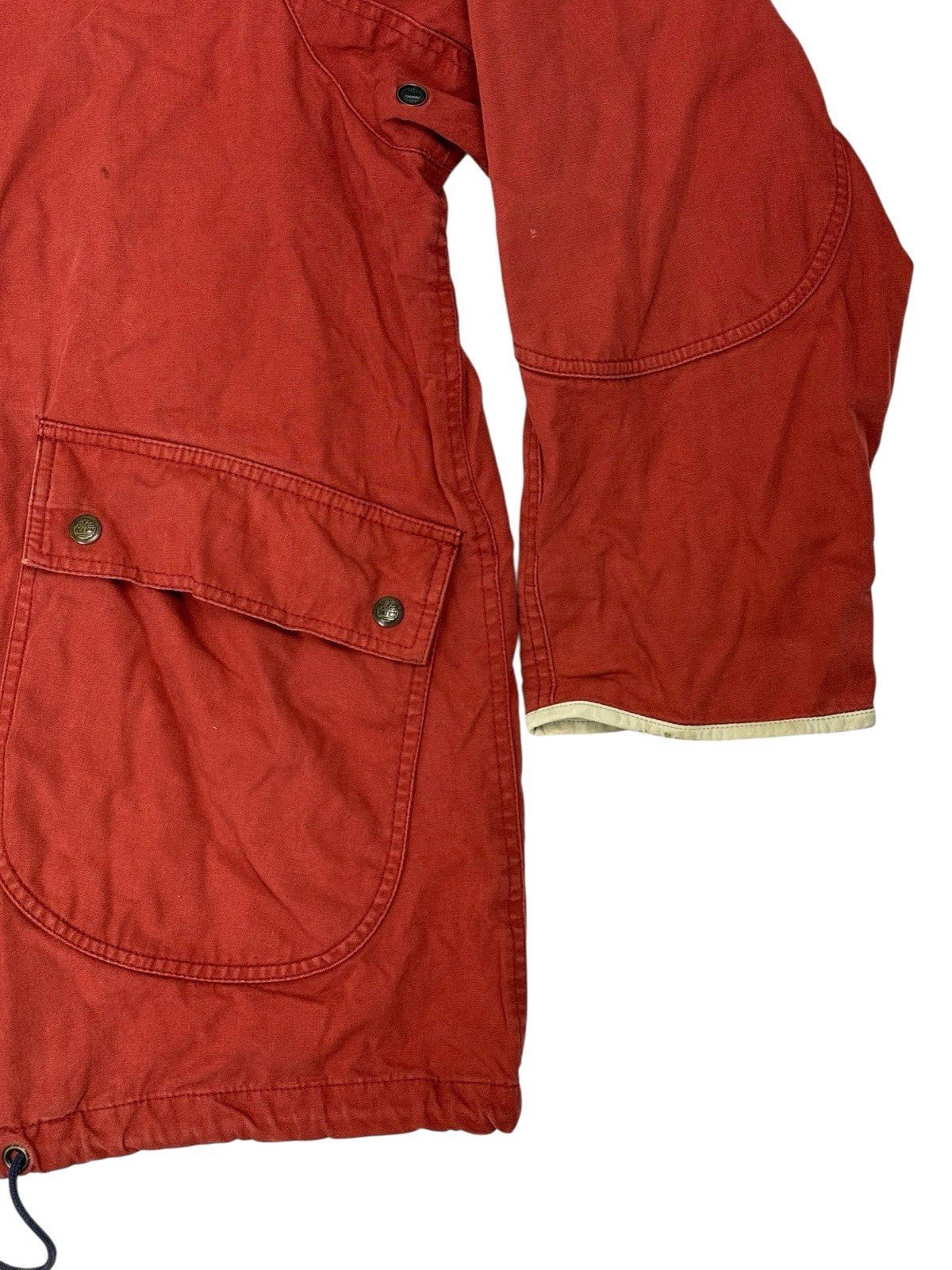 Timberland Retro Orange Weathergear Zip Heavyweight Jacket Medium