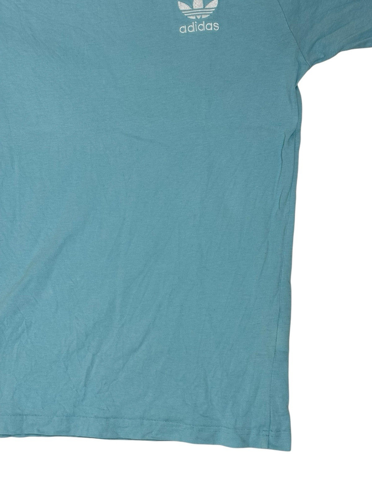 Adidas Blue 3-Stripe Top Small