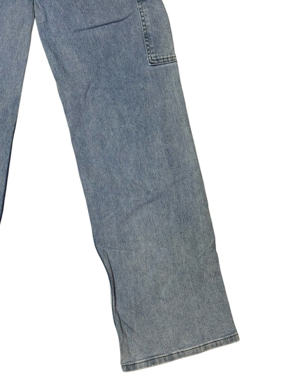 Redial Blue Loose Fit Cargo Jeans Size 8