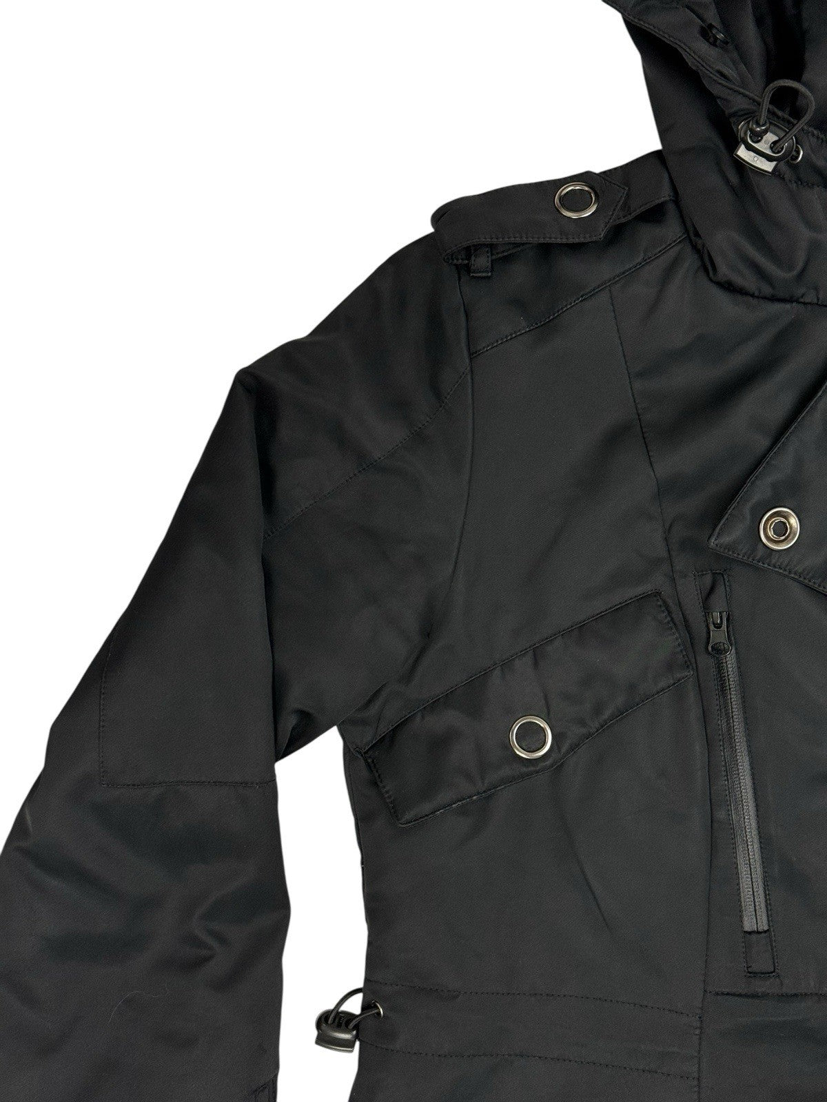 Sergio Tacchini Black Insulated Rain Jacket UK 14 (46)