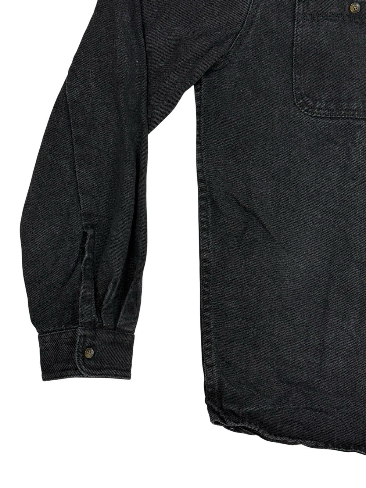 Lee Black Denim Shirt Jacket Large