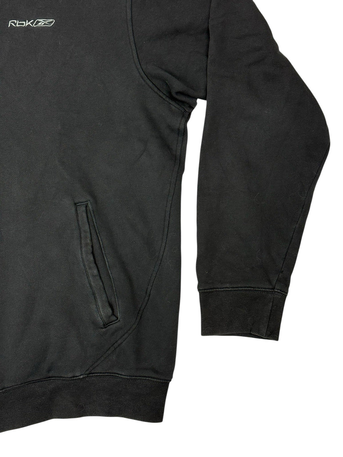 Reebok Black Retro Zip Cotton Fleece Lined Jacket XL