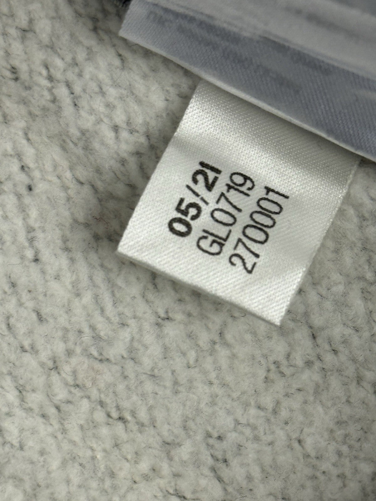 Adidas Grey Spellout Logo Hoodie 2XL