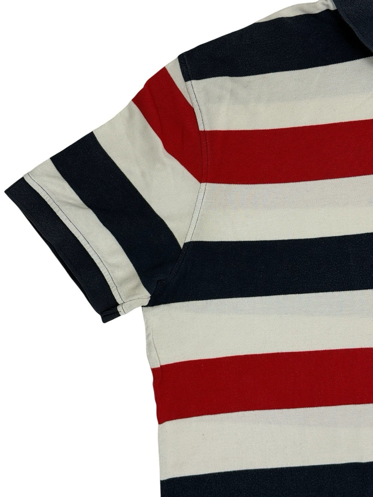 Tommy Hilfiger Retro Multicoloured Striped Polo Top XL