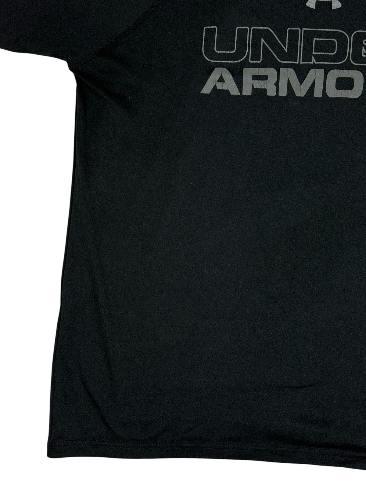 Under Armour Black Retro Loose Fit Heat Gear Top Medium