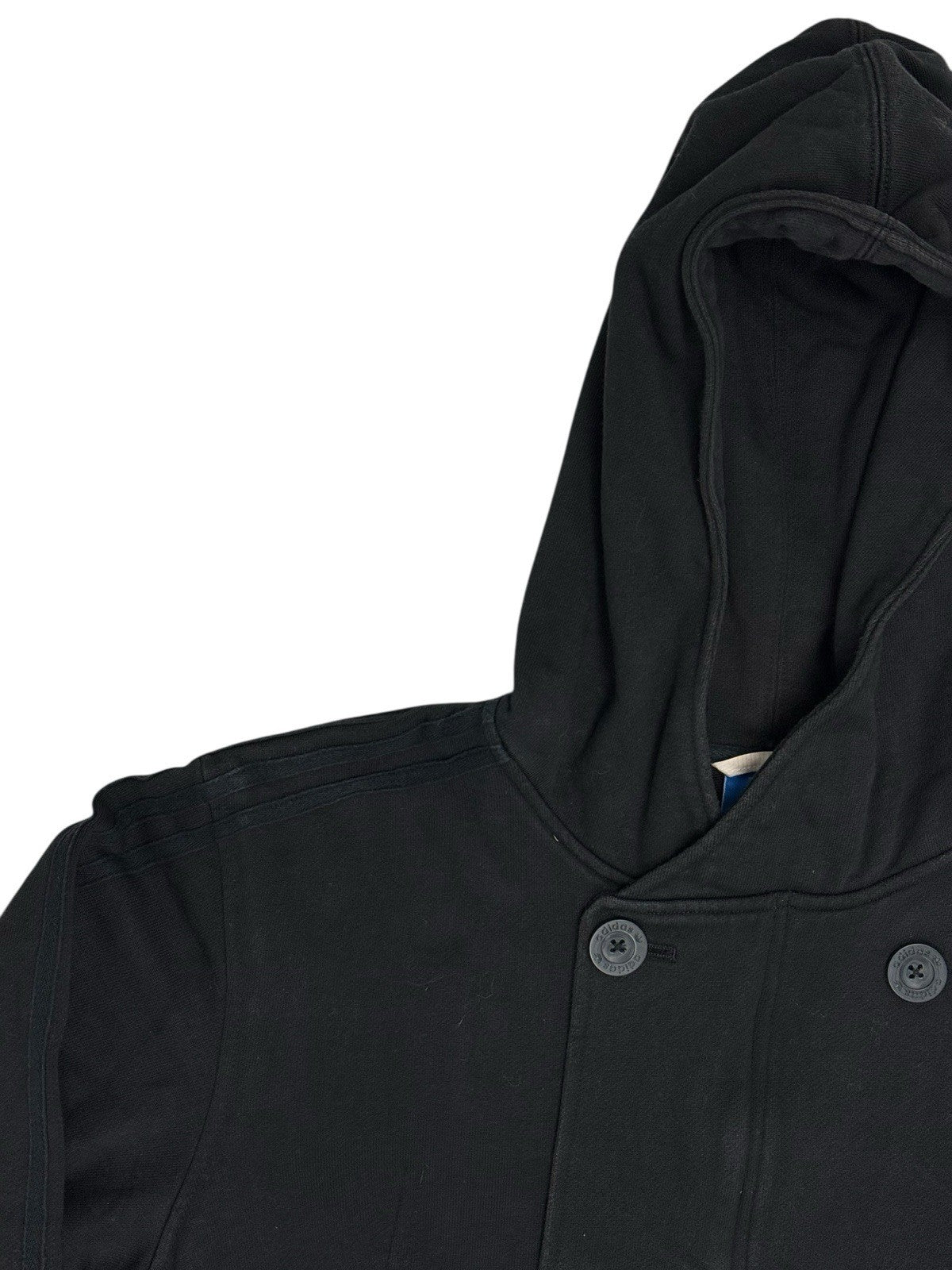 Adidas Black Hooded Coat Large
