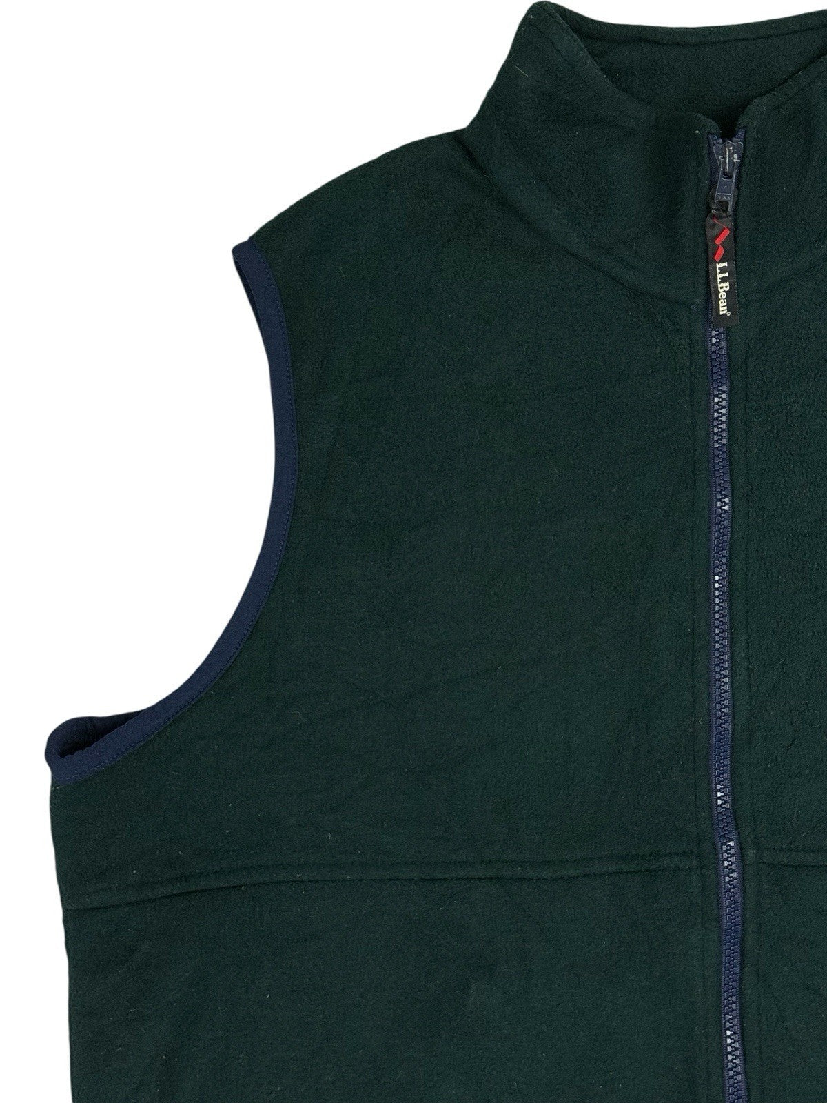 LL Bean Green Micro Pile Fleece Gillet Bodywarmer XL