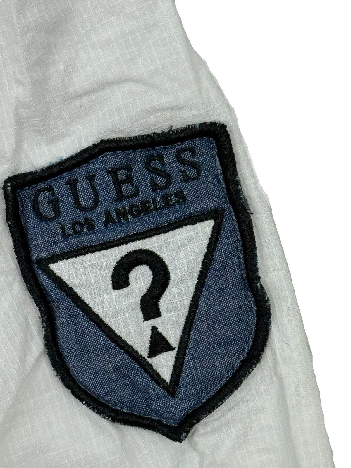Guess White Regular Fit Collared Shirt Medium