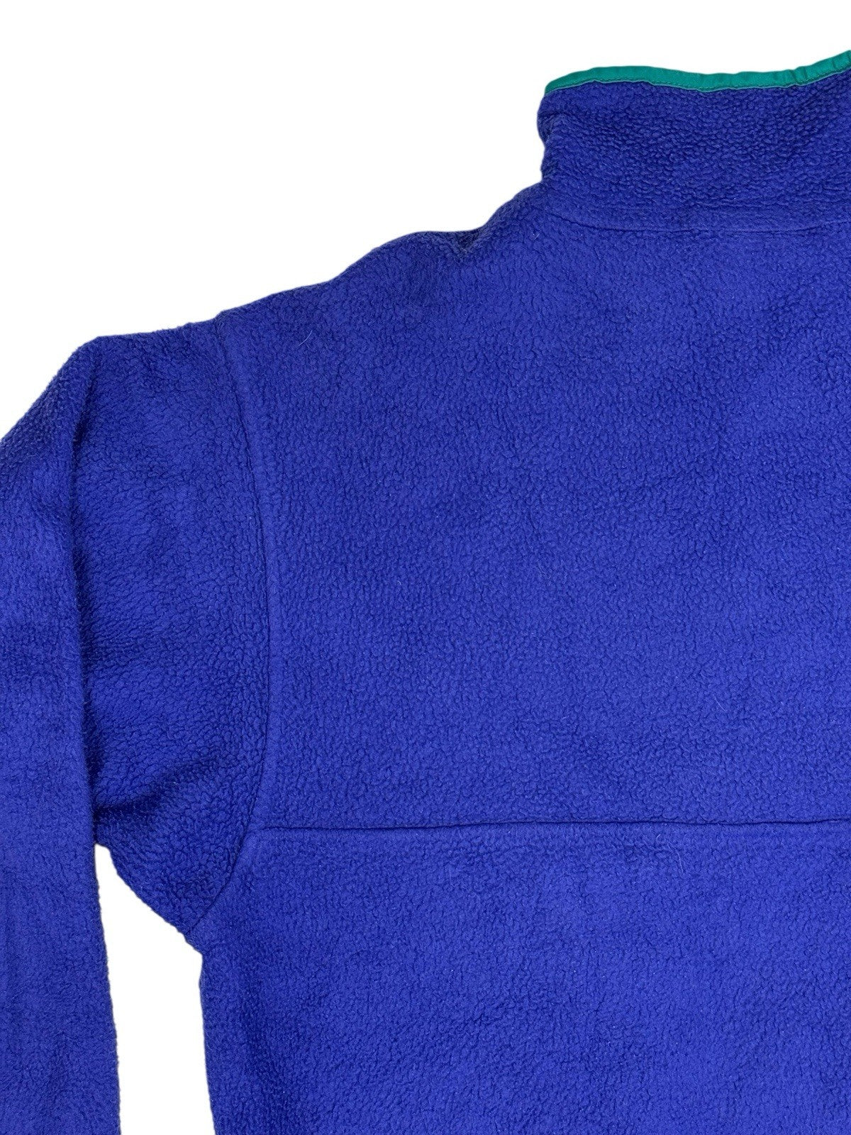 Patagonia Retro Blue Micro Synchilla 1/4 Zip Fleece Jumper Small
