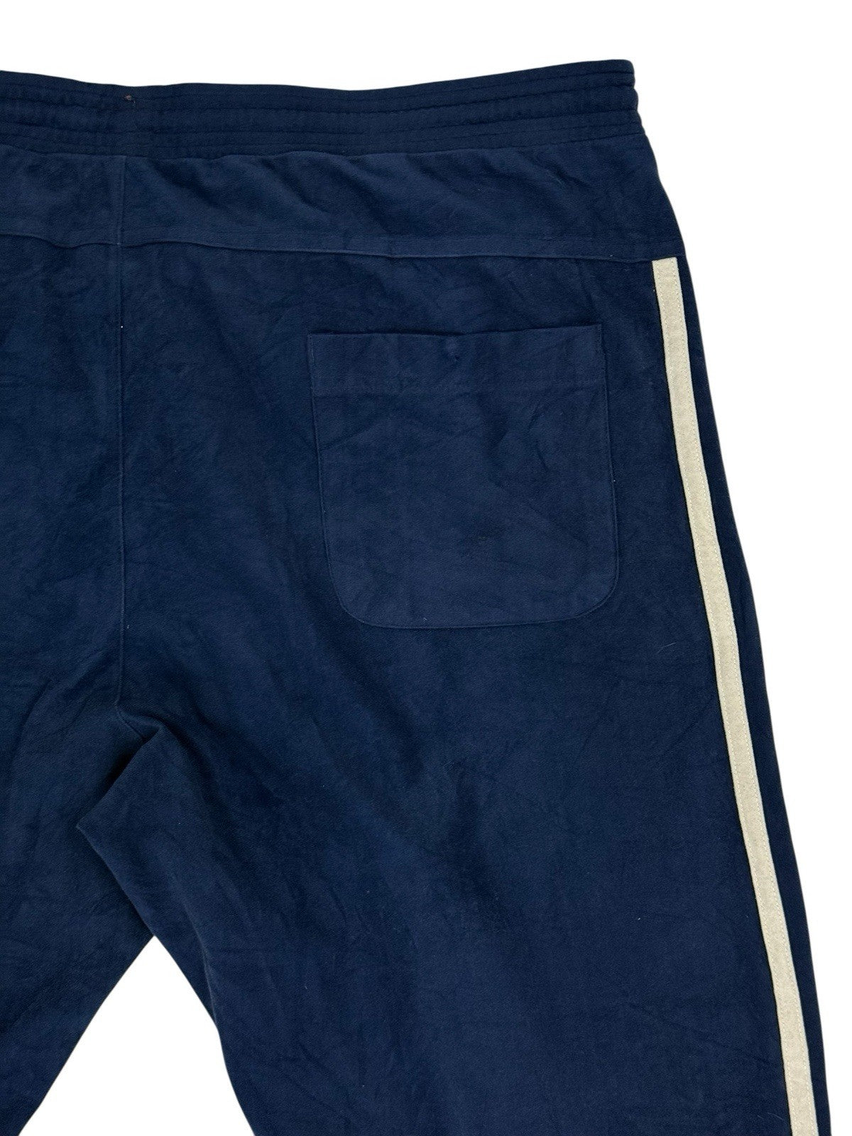 Adidas Vintage Blue Velour Tracksuit Bottoms XL 40W